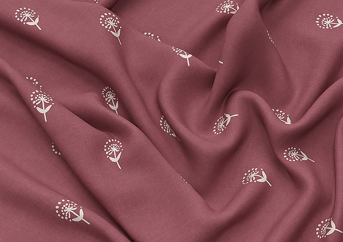 Emily Bond Wild Thyme, Burgundy - Roman Blind - Image 4